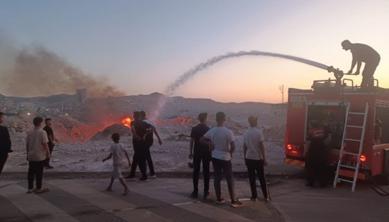 Urfa'da Korkutan Yangın 