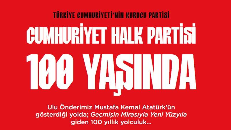 Cumhuriyet Halk Partisi'nin 100. Yıl İnternet Sitesi Yayında