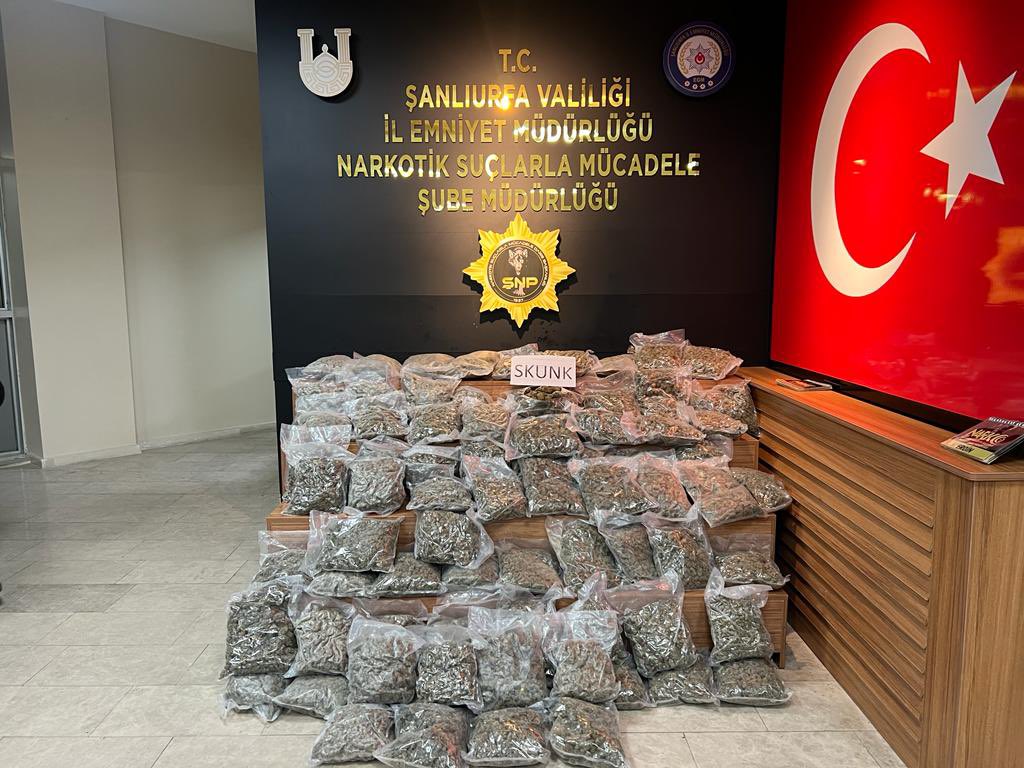 Şanlıurfa'da 46 Kilo Sentetik Uyuşturucu Ele Geçirildi 