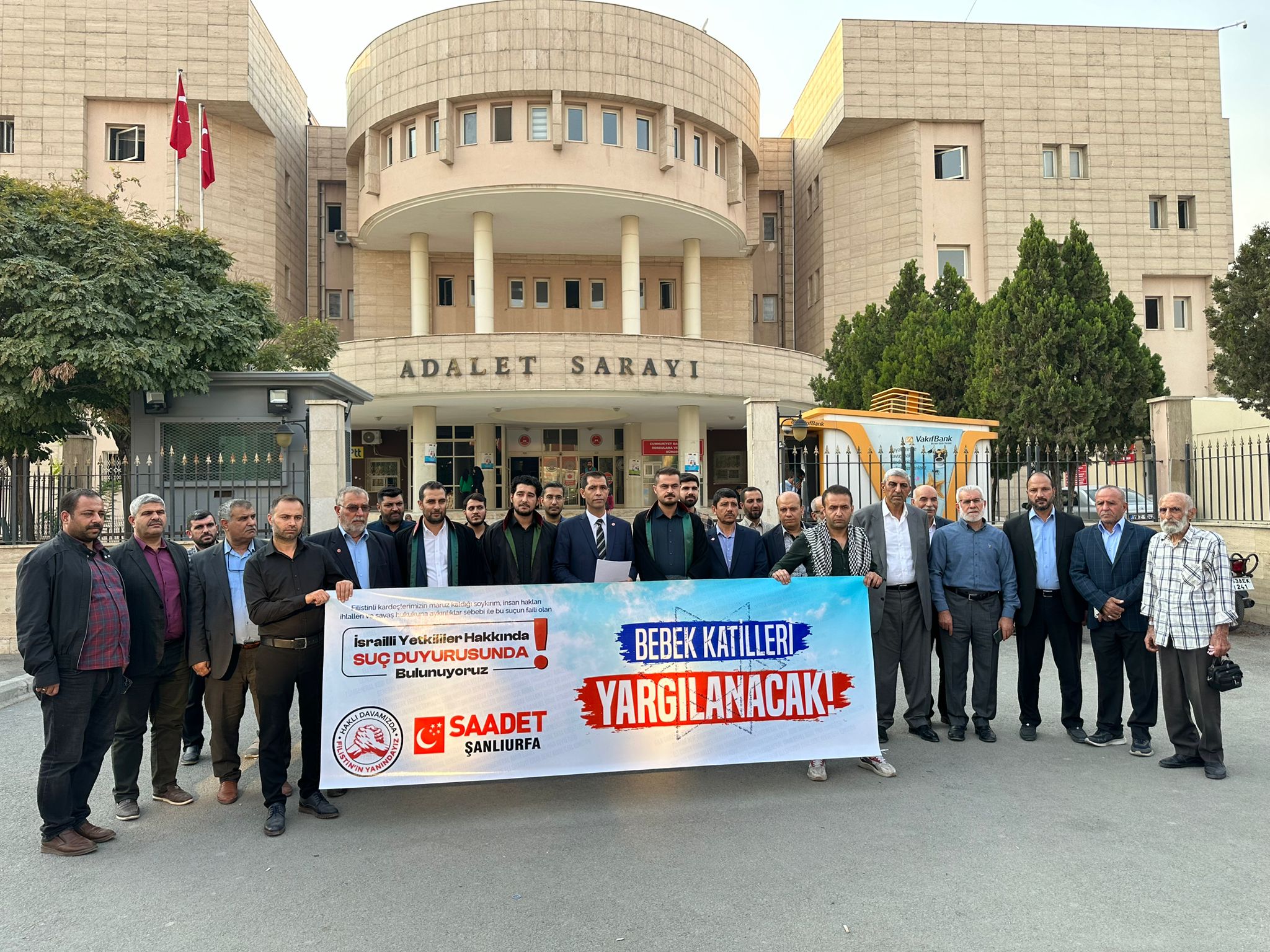 Şanlıurfa Saadet'ten İsrail Yönetimine Suç Duyurusu 