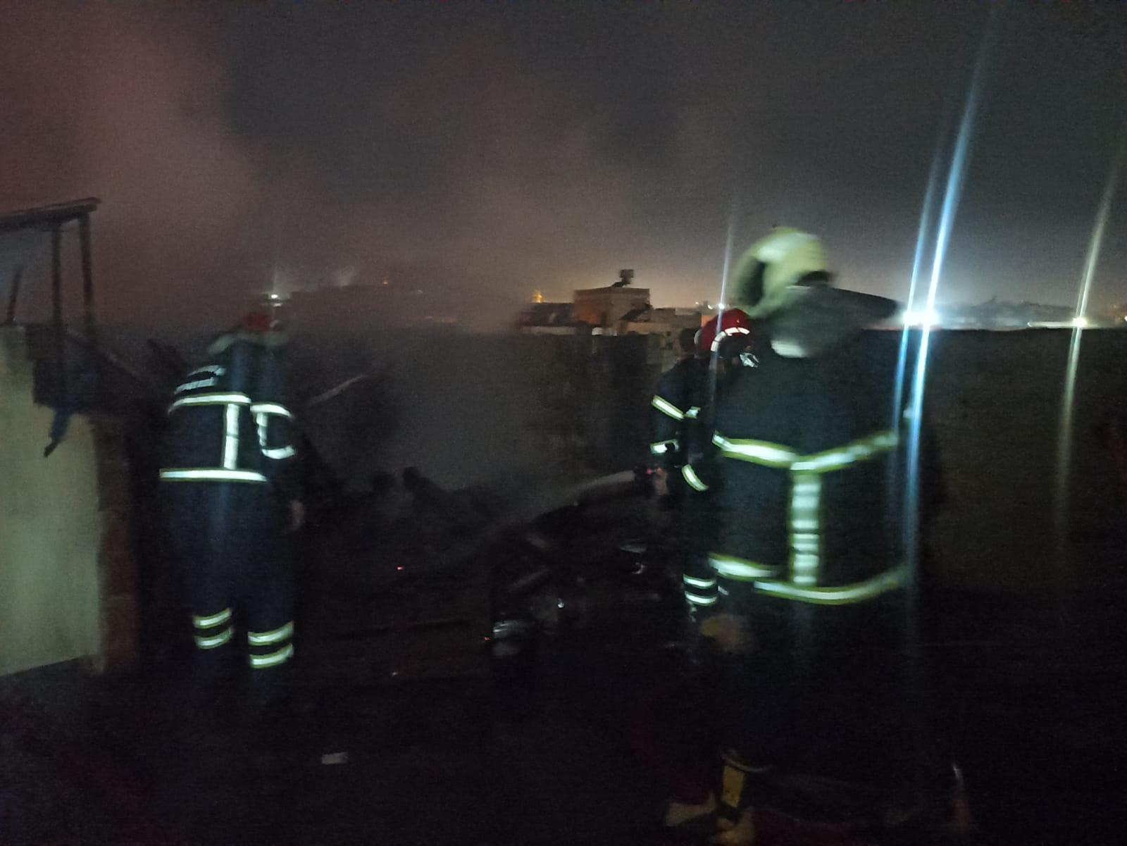 Urfa'da Korkutan Mesken Yangını