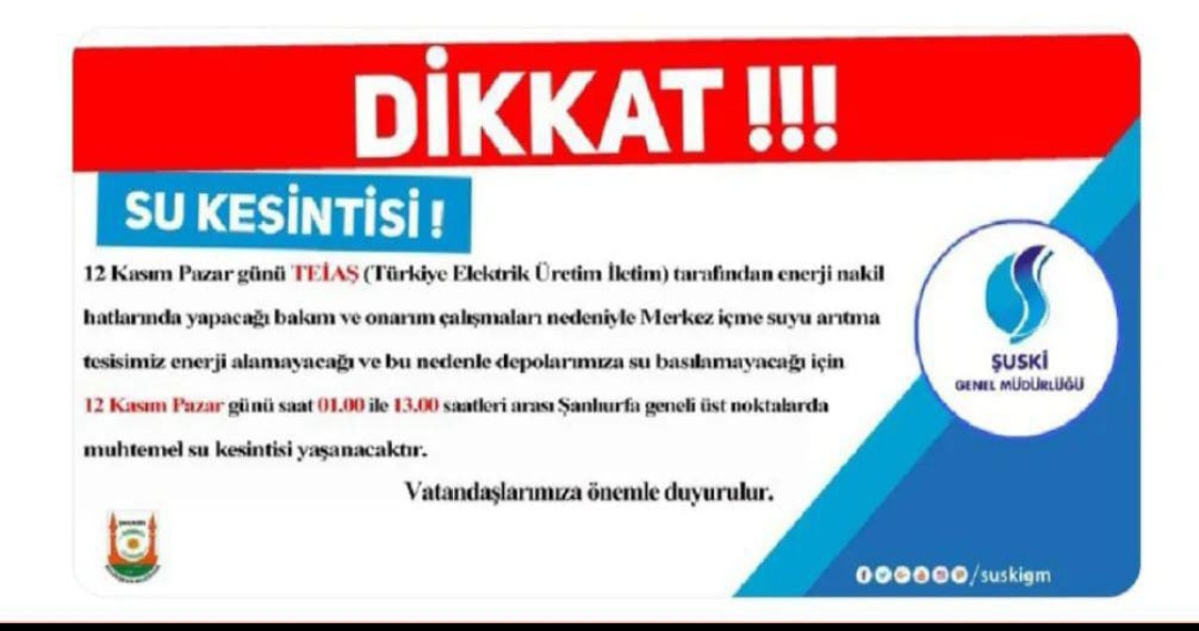 Şanlıurfa'da Üst Katlarda Oturanlar Dikkat