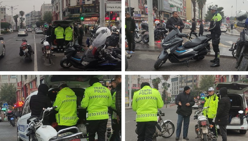 Şanlıurfa'da 77 Motosiklet Trafikten Men Edildi