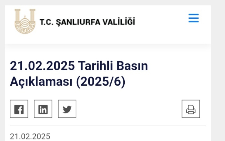 Urfa Valiliğinden İstismar Olayı Açıklaması 