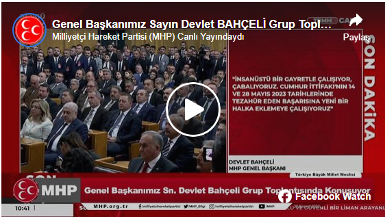 Bahçeli: 'Filistinli masumların çığlığına hiç kimse bigâne kalamaz'