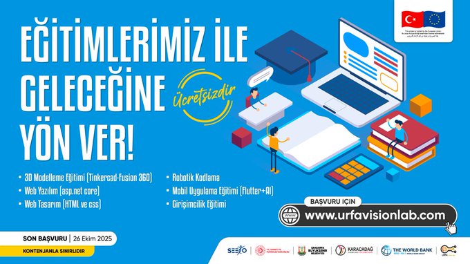 Şanlıurfa’da Gençlere Ücretsiz Teknoloji Eğitimleri Başladı