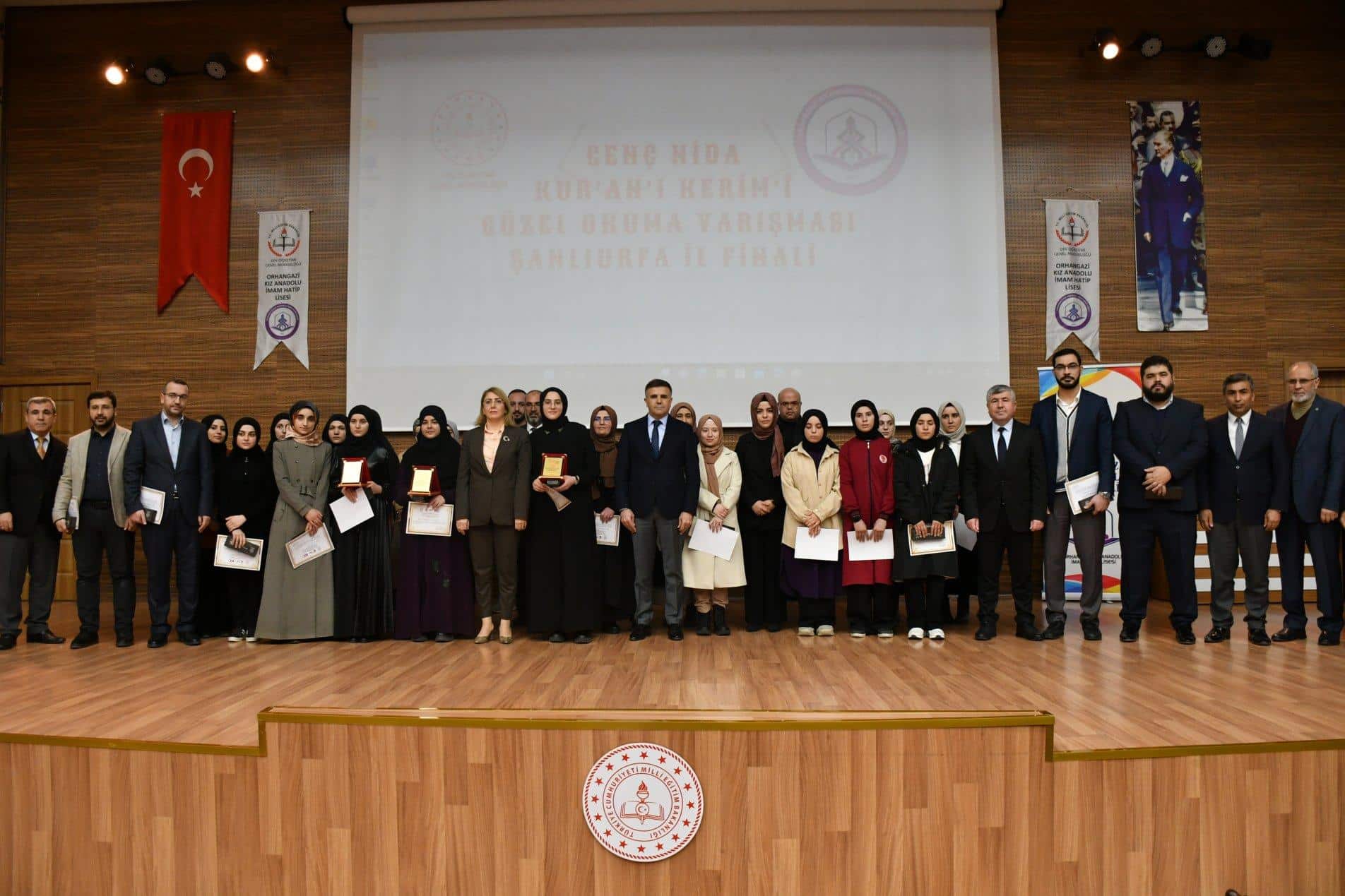 Şanlıurfa'da Kur'an-ı Kerim Okuma Birincileri Belli Oldu