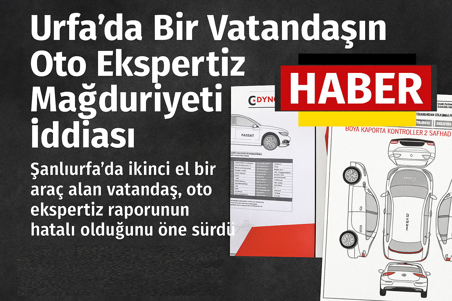 Urfa'da Bir Vatandaşın Oto Ekspertiz Mağduriyeti İddiası